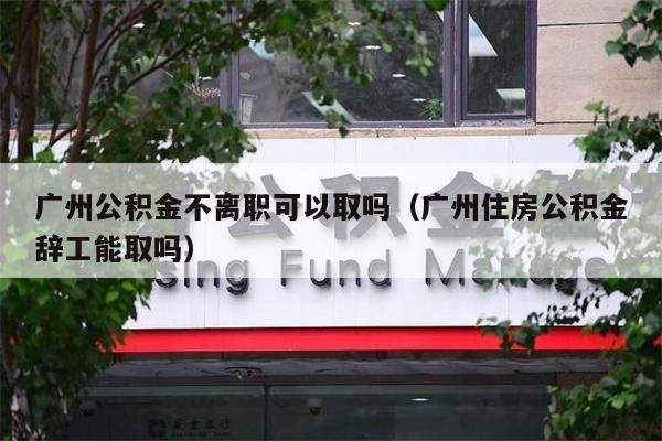 中山公积金不离职可以取吗（中山住房公积金辞工能取吗）